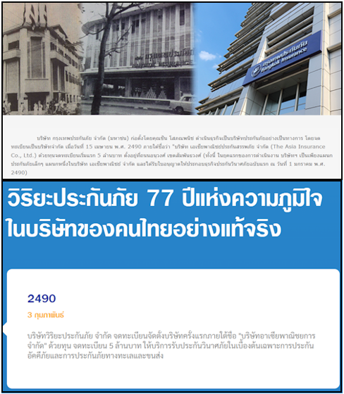 กรุุงเทพประกันภัย กับ วิริยะ ประวัติ กรุุงเทพประกันภัย กับ วิริยะ ประวัติ